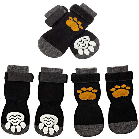 Chaussettes Antidérapantes Imperméables pour Chiens et Chats - Protection Pattes Toutes Saisons (Lot de 4)