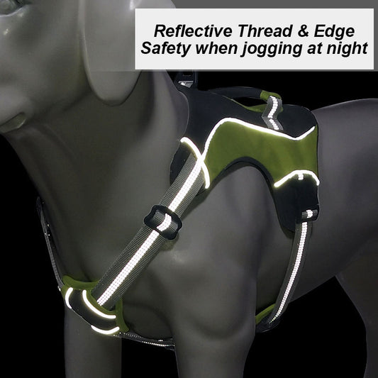 Harnais réfléchissant et Confortable pour chien de taille moyenne et grande