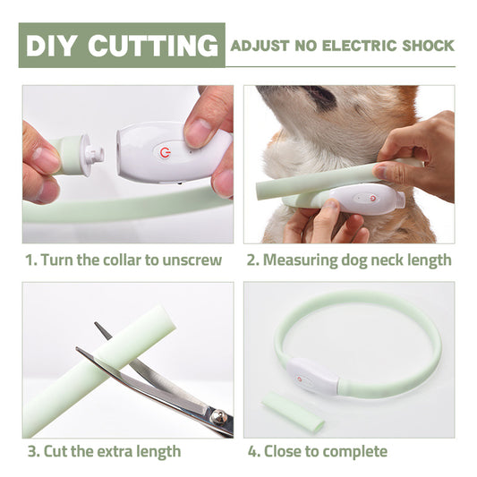 Collier lumineux à DEL et recharge USB