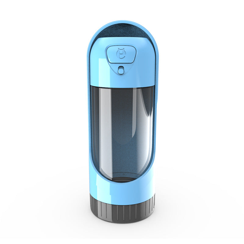 Bouteille - Gourde d'eau portable anti-chutes et antifuite avec filtre au charbon 300ml - Bleu