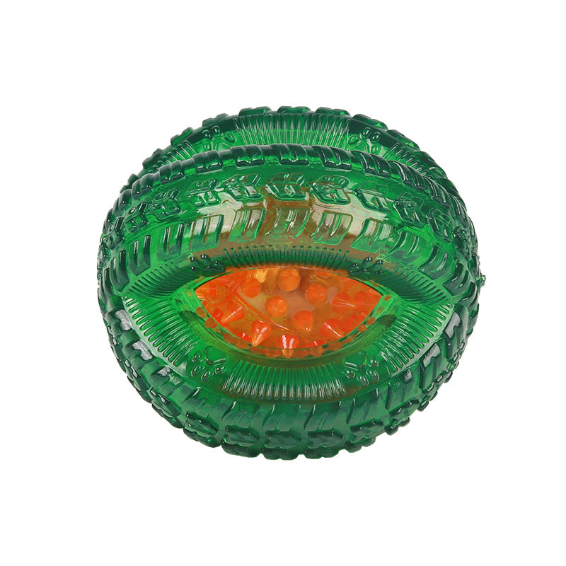 Balle Lumineuse LED Galaxie pour Chien - Jouet Interactif Rebondissant et Résistant