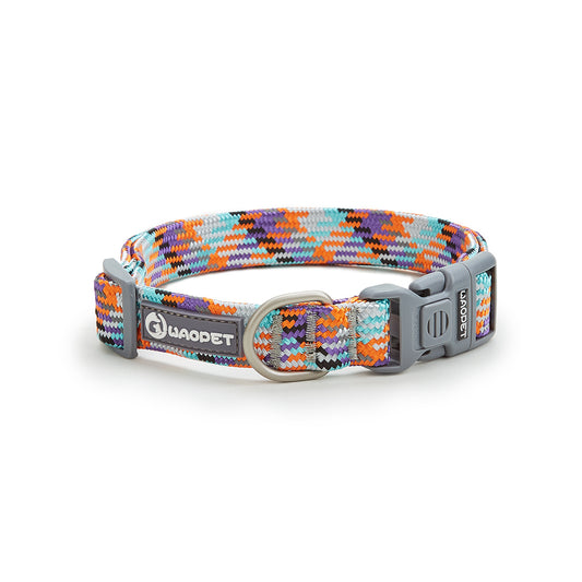 WAOPET - Collier réfléchissant en Nylon avec Motifs - 6 Couleurs Disponibles