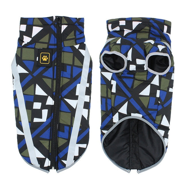 Manteau d'Hiver pour Grand Chien - Imperméable, Réfléchissant et Ultra Chaud