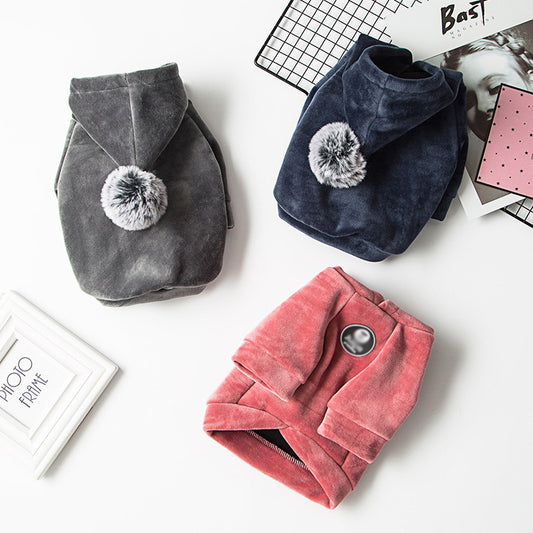 Hoodie Chaud pour Chien - Vêtement d'Hiver Confortable et Douillet