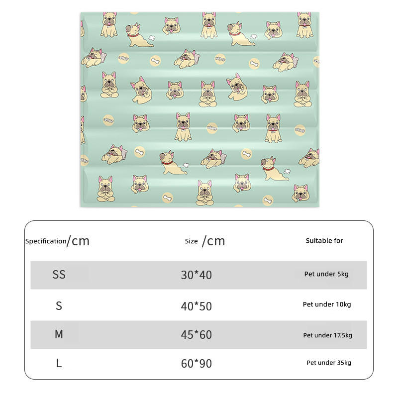 Coussin, Tapis refroidissant colorés à motifs pour Chien