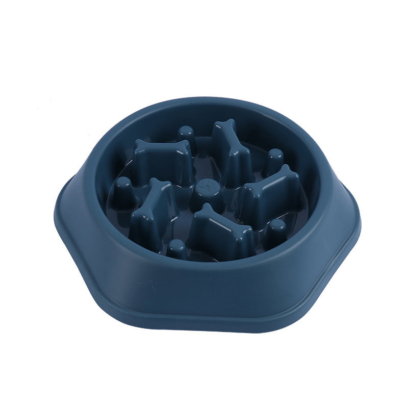 Anti-Choking Pet Slow Food Bowl Bone Shaped Slow Food Dog Bowl Food Bowl Anti-Spill Pet Bowl