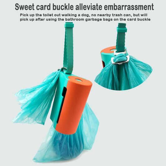 Distributeur de sacs à crottes pour chien avec lumière DEL, boîte à ordures pour chie