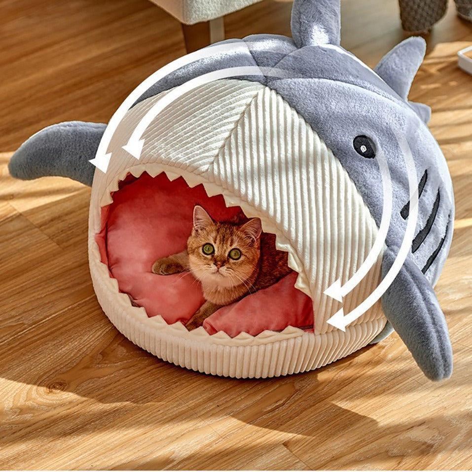 Panier Élégant Requin Douillet pour chat et chiens