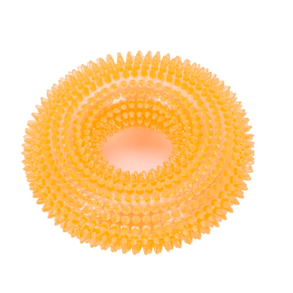 Pet Toys Bite Resistant Sound Toy Ball Chew Teeth Clean Large Dog Golden Retriever Barbed TPR Train Teeth Cleaning Jouet Chien