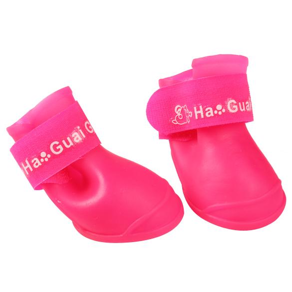 2 pair Pet Shoes Waterproof Rain Shoes