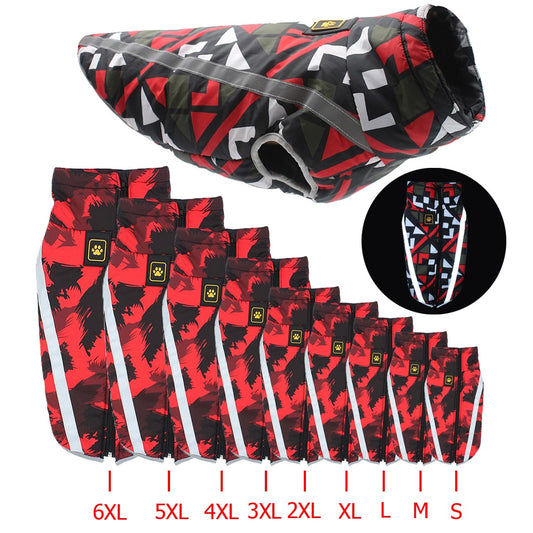 Manteau d'Hiver pour Grand Chien - Imperméable, Réfléchissant et Ultra Chaud 💚Coup de cœur de la propriétaire💚