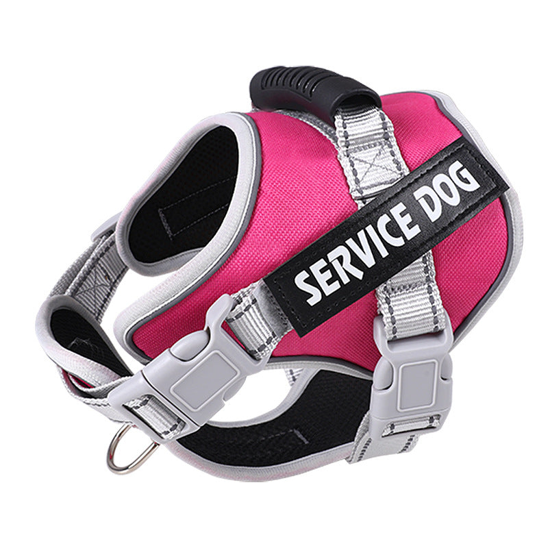 New Dog Chest Strap Large Dog Vest Style Walking Explosion-Proof Reflective Pet Chest Strap