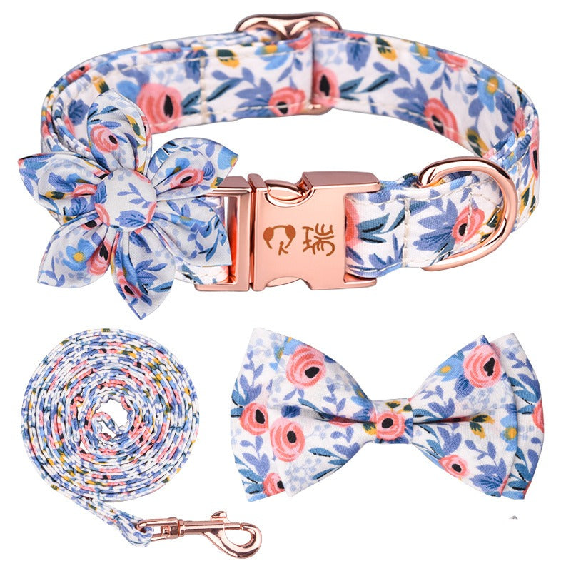Ensemble Colliers en Cotton à motifs de Fleurs - 2 Choix de Couleurs