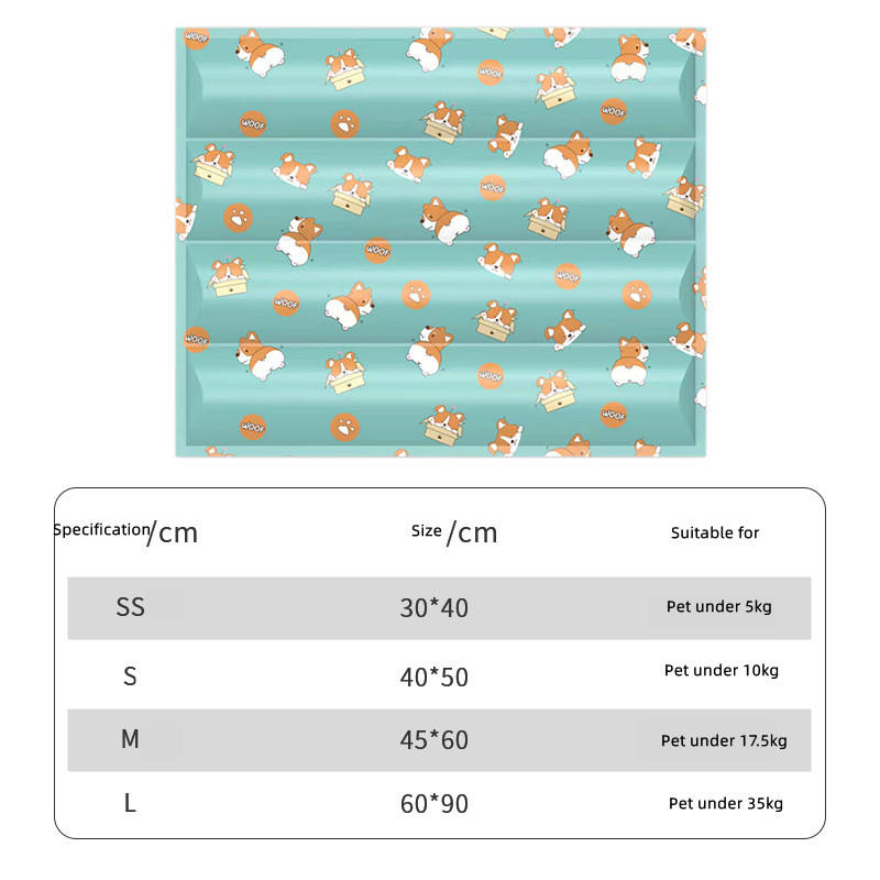 Coussin, Tapis refroidissant colorés à motifs pour Chien
