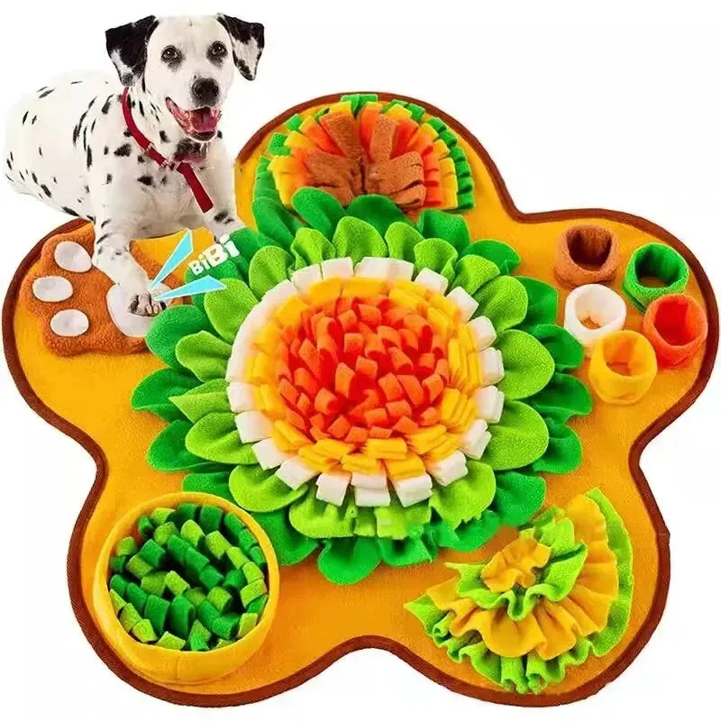 Tapis de Fouille Fleur Multicolore 60cm x 60cm Niveau 3