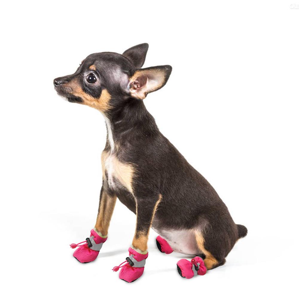 4pcs Waterproof Winter Shoes For Pet