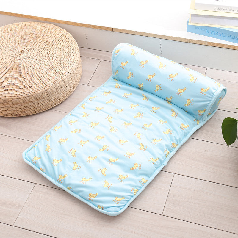 Cat dog pet ice pad summer autumn cooling heatstroke prevention sleeping mat fruit mat non-slip ice silk mat