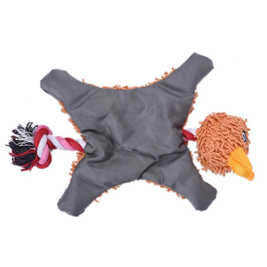Peluche adorable Maman canard couineur pour chiens - Orange