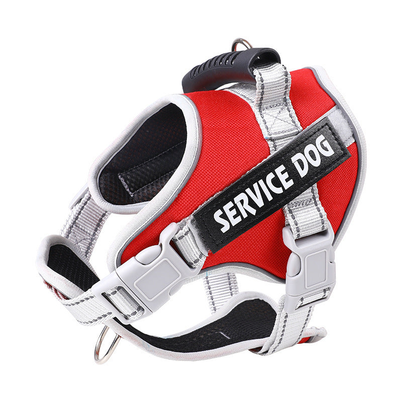 New Dog Chest Strap Large Dog Vest Style Walking Explosion-Proof Reflective Pet Chest Strap