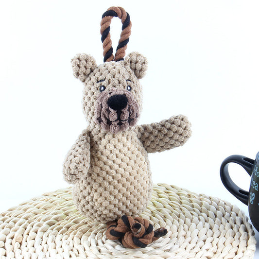Peluches Douces Fait à la main pour Chiens et Chats - Jouets Réconfortants avec Couineur