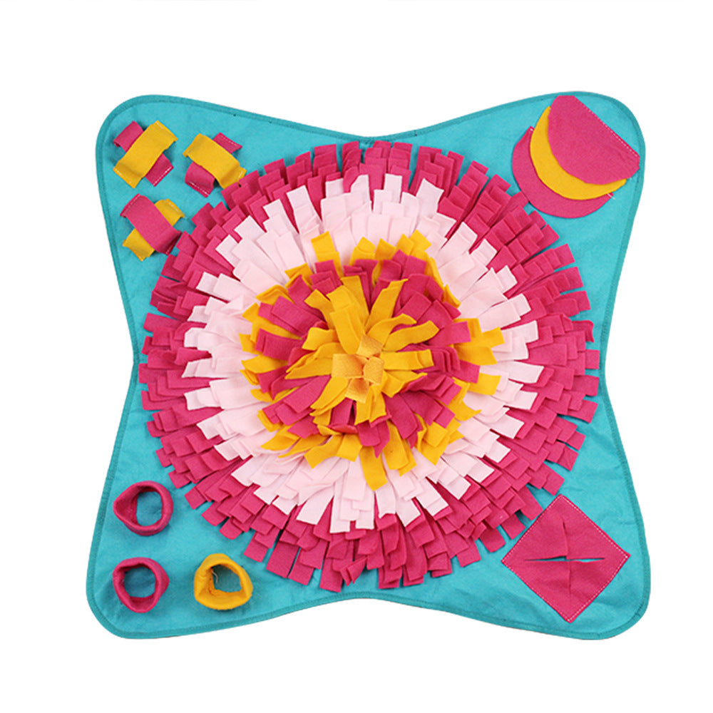 Tapis de Fouille - Pochette en Fleur - Antidérapant - 70cm x 70cm