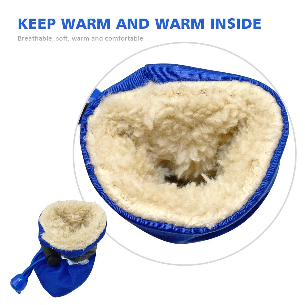 4pcs Waterproof Winter Shoes For Pet