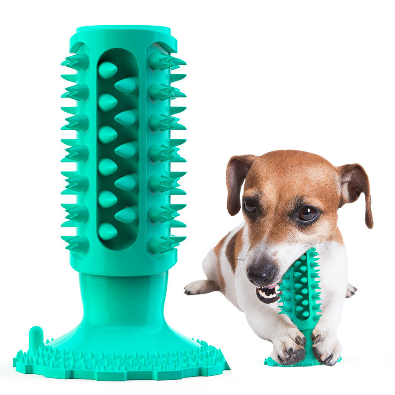 Suction Cup Sound Dog Toy Bite Resistant Molar Stick Dog Toothbrush Pet Supplies