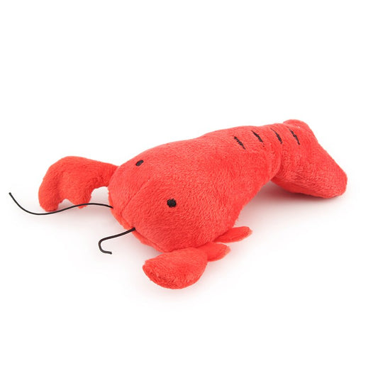 Lot de 2 jouets couineurs en peluche motif crabe et homard - Pour chien et chats