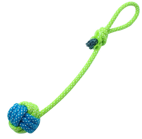 Cotton Dog Rope Toy Knot Puppy Chew Teething Toys Teeth Cleaning Pet Palying Ball
