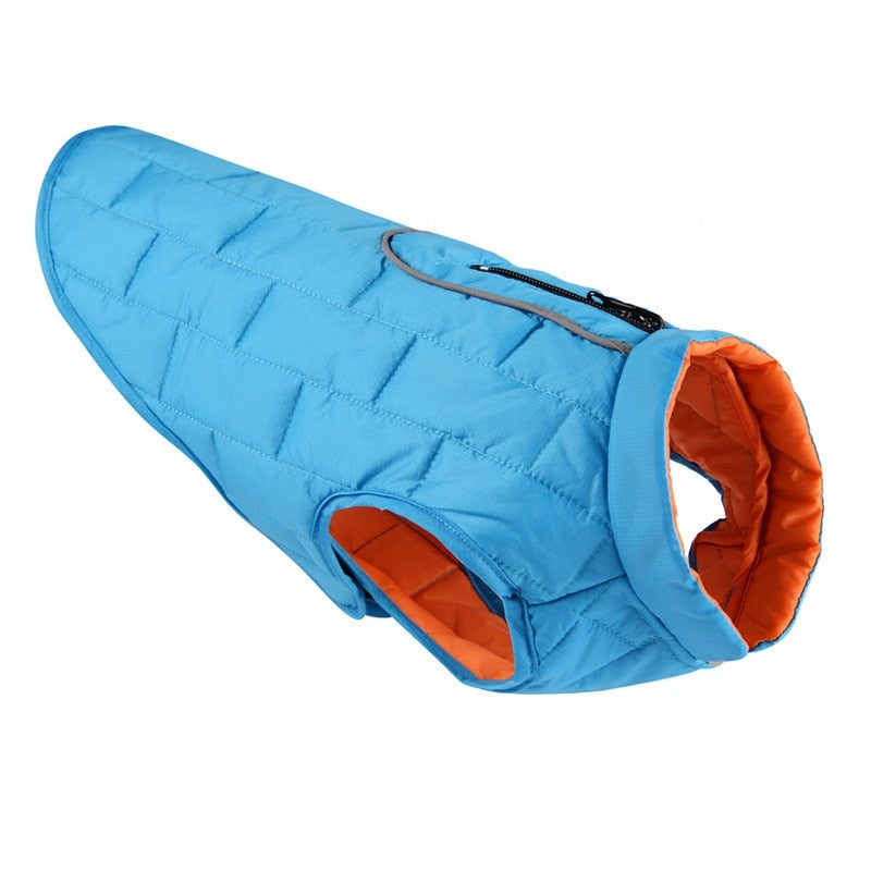 Winter Dog Clothes for Large Dogs Reflective Waterproof Big Dog Vest Jacket Reversible Bulldog Coat Adjustable Clothing for Dogs