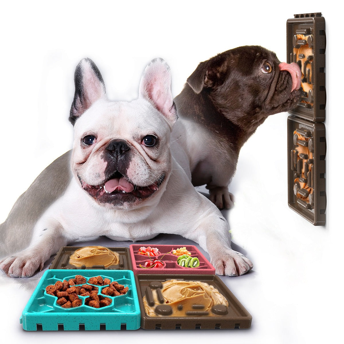 Gamelle anti-étouffement, Multi-surfaces et Multi-sections pour chien