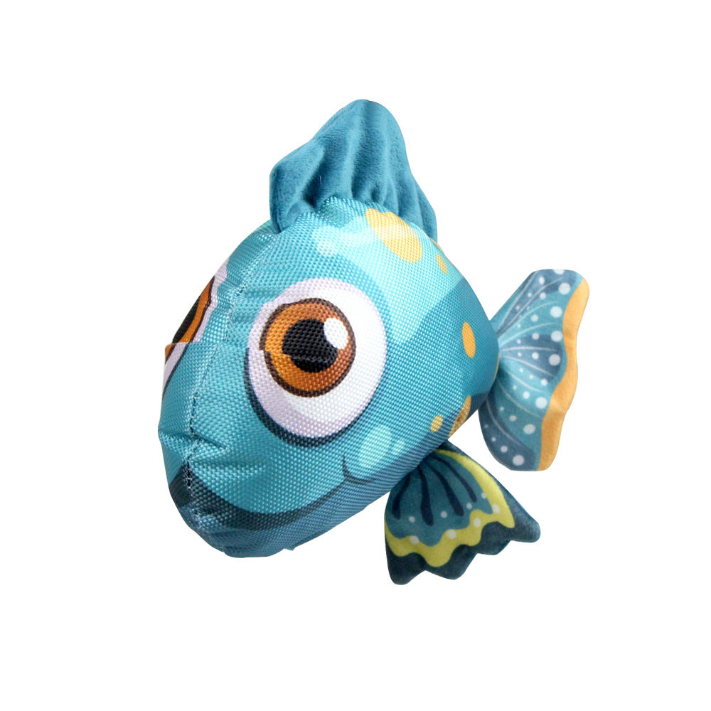 Peluche Poisson NÉMO - Jouet Éducatif Ultra-Résistant en Tissu Oxford pour Chiens et Chats