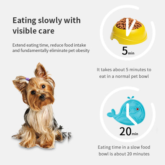 Tapis de léchage interactif Dauphin et Poisson pour Chats et Chiens