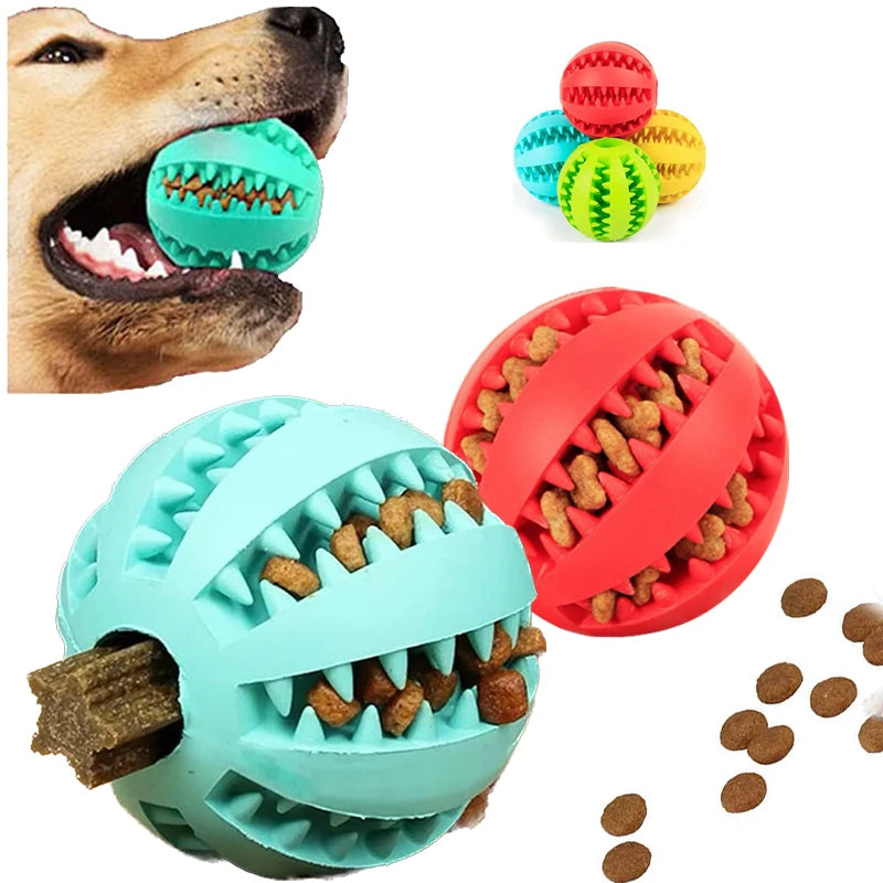 Balle interactive distributrice de gâteries pour chiens