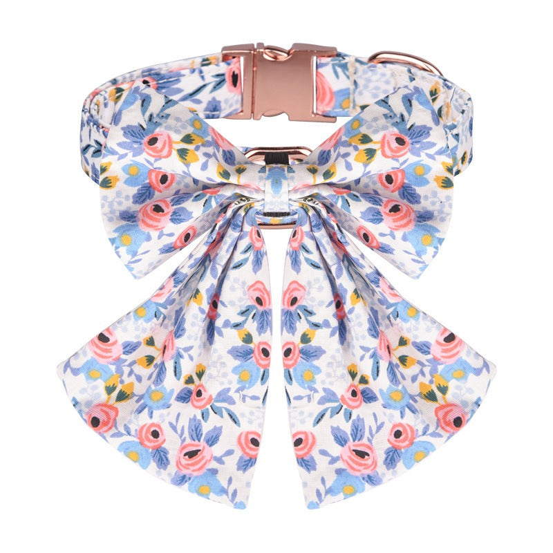 Ensemble Colliers en Cotton à motifs de Fleurs - 2 Choix de Couleurs