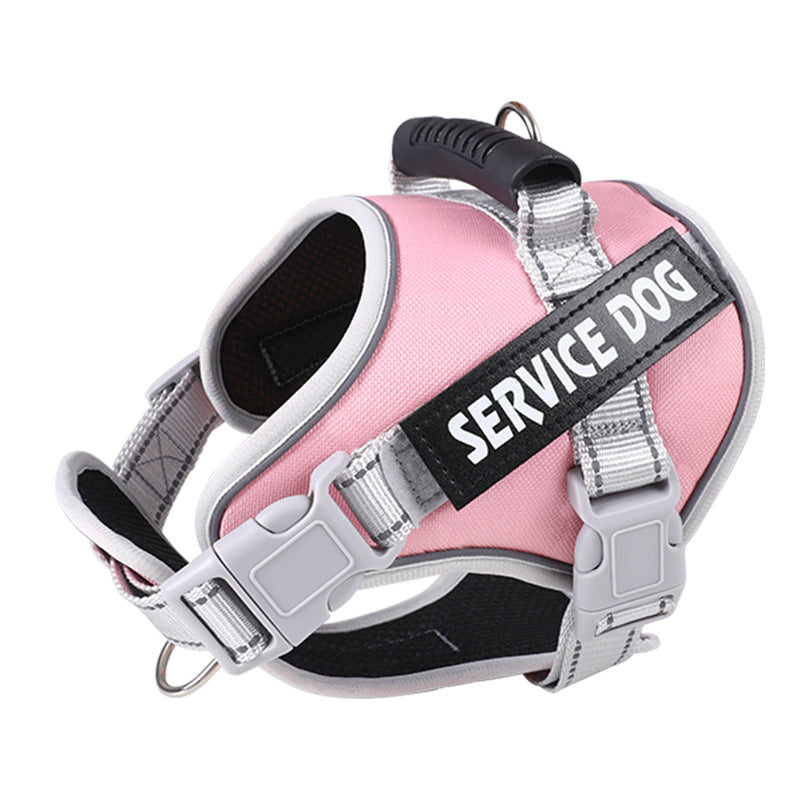New Dog Chest Strap Large Dog Vest Style Walking Explosion-Proof Reflective Pet Chest Strap