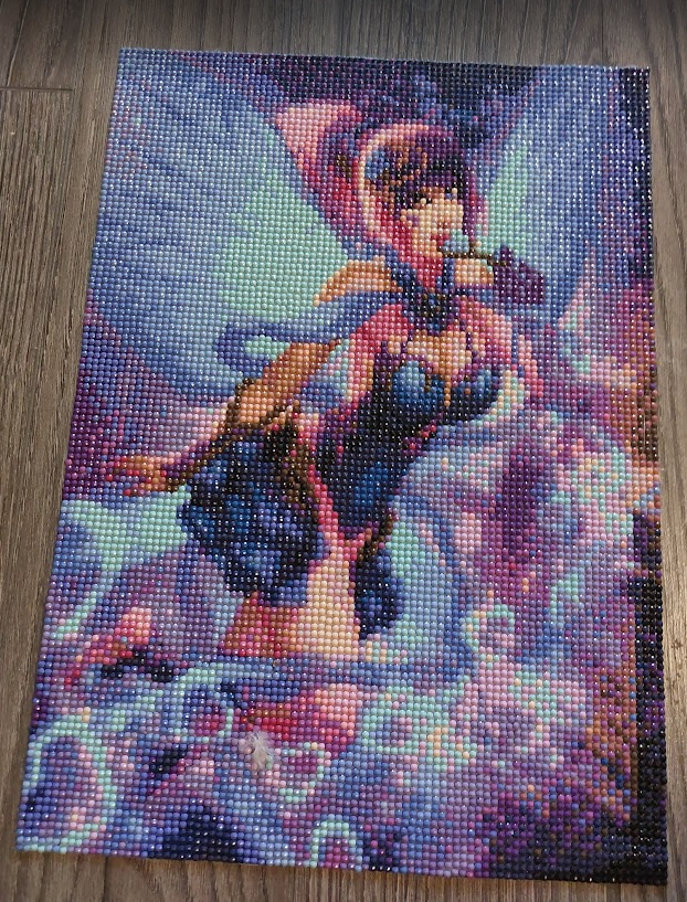 Peinture au diamant Sublime Elfe Sexy terminée
