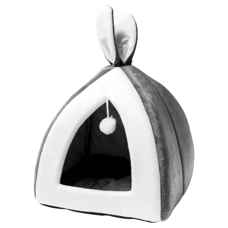 Pet Cat House Bed Indoor Kitten mat Warm Small for cats Dogs Nest Collapsible Cat Cave Cute Sleeping Mats Winter Products