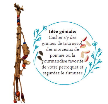 Jouet télescope en Bambou et cuir - Foraging / Recherche de nourriture