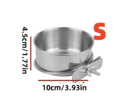 Bol de nourriture/ mangeoire/ Bol d'alimentation durable en acier inoxydable Petit