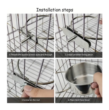 Bol de nourriture/ mangeoire/ Bol d'alimentation durable en acier inoxydable Petit