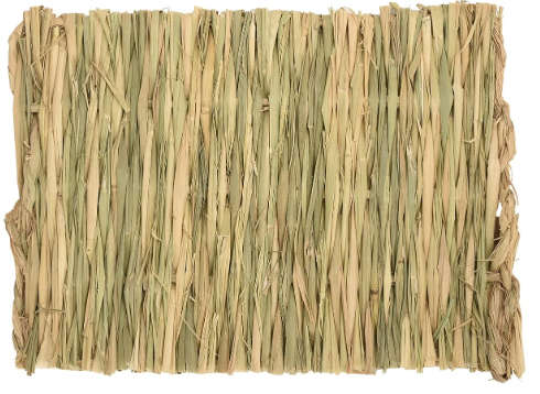 Fait à la Main - Tapis d'herbe/ Tapis de foin pour petits animaux et Perroquets 11'' x 8,5''