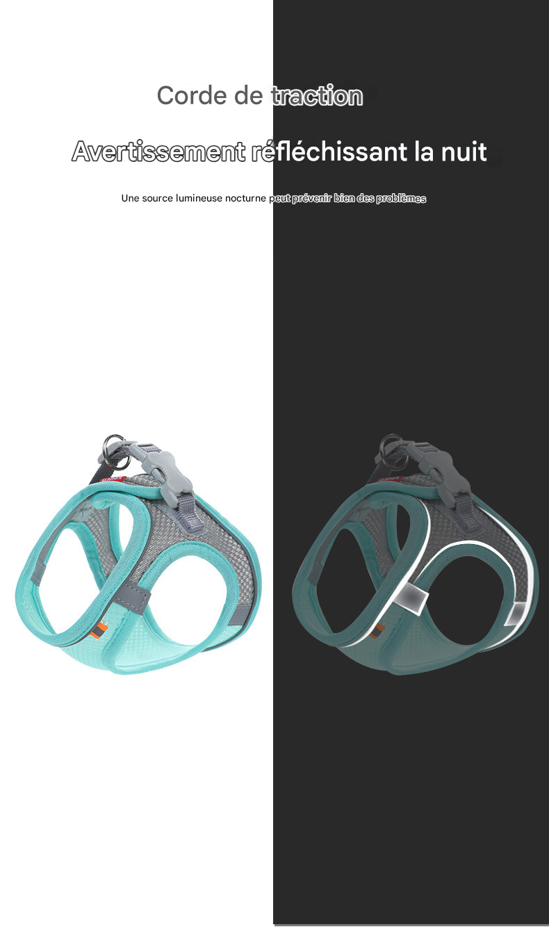 OXFORD - Harnais réfléchissant doux et respirant pour Chats et Chiens