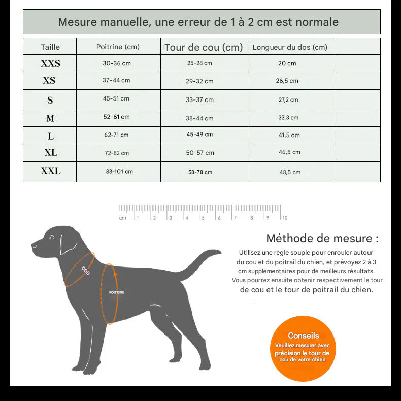 Chandail Truelove 4 Saisons pour Chien - Maille Respirante Rafraîchissante et Chaude