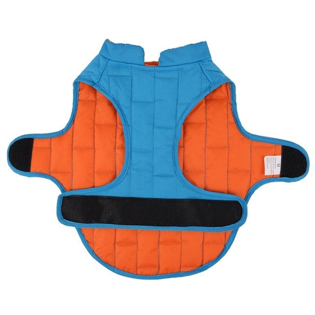 Winter Dog Clothes for Large Dogs Reflective Waterproof Big Dog Vest Jacket Reversible Bulldog Coat Adjustable Clothing for Dogs