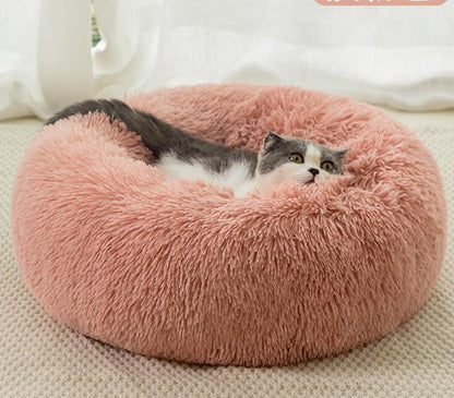 Round Plush Pet Winter Warm Pet Cat Litter Dog Bed Cat Mat Pet Supplies Dog Kennel Cat Litter