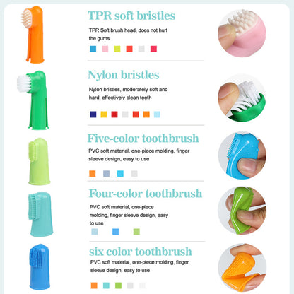 Pet Supplies Cat and Dog Finger Toothbrush Pet Finger Toothbrush Cat and Dog Oral Cleaning Tools Pet Toothbrush