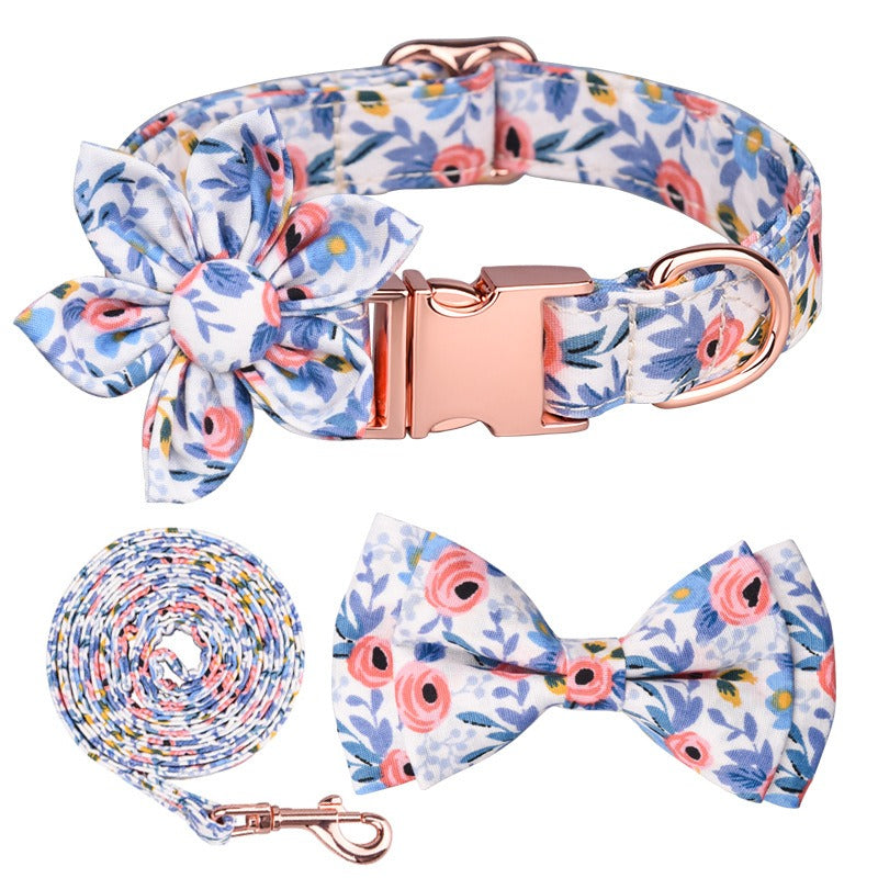 Ensemble Colliers en Cotton à motifs de Fleurs - 2 Choix de Couleurs