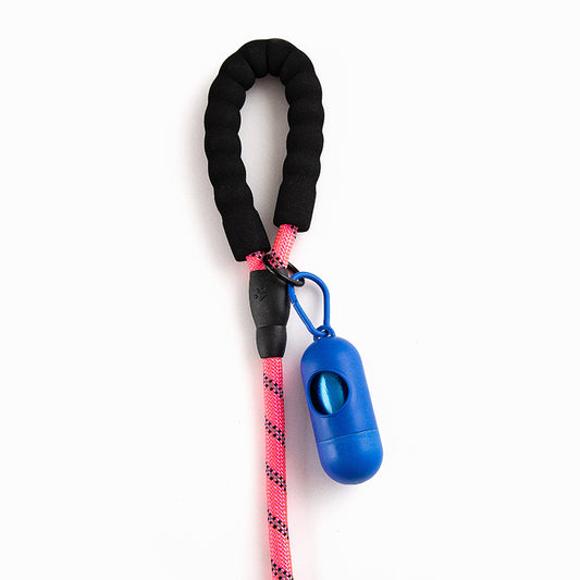Pet Reflective Leash Nylon Round Rope Anti-Running Foam Handle Leash