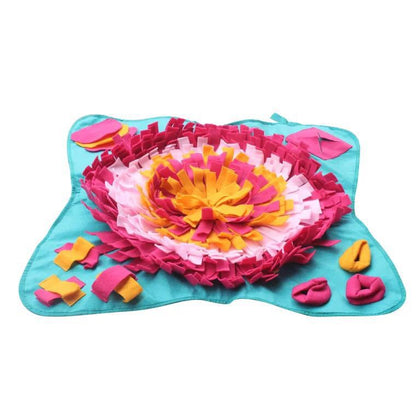 Tapis de Fouille - Pochette en Fleur - Antidérapant - 70cm x 70cm